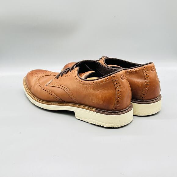 Cole Haan Shoes Mens 13 Brown Leather Grand 360 Wingtip Oxford Dress Brogue main image 8